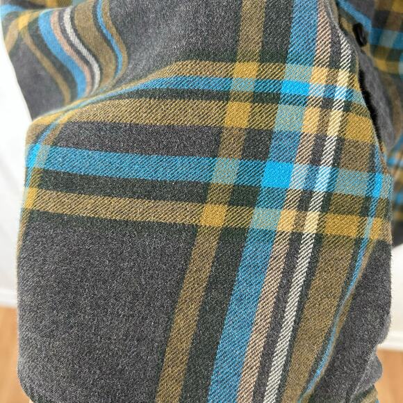 Patagonia Men Long Sleeve Flannel Cotton Fjord Shirt Outdoors Blue Size Large - Picture 2 of 6